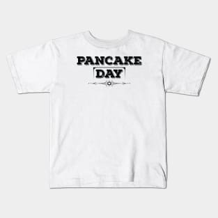 National Pancake Day Black Kids T-Shirt